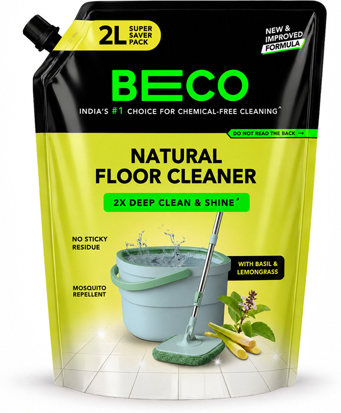 Beco Natural Floor Cleaner Lemon Grass & Basil Freshness(2000 ml)