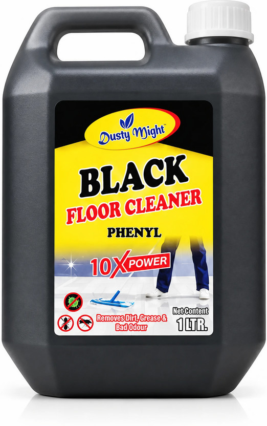 Dusty Dusty Might Floor Cleaner Dirt Removal Disinfectant Phenyl Liquid Surface Stains & Germs Black Phenyl(1 L) - Flipkart Deal