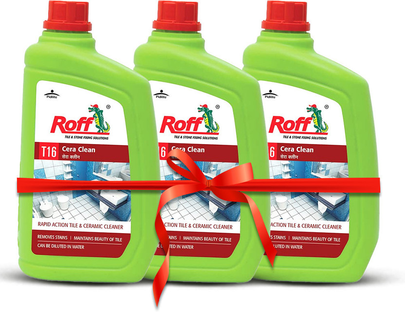 Pidilite T16 Roff Cera Clean Pack of 3, 1 Ltr , Tile, Floor & Ceramic Cleaner Regular(3 x 1 L)