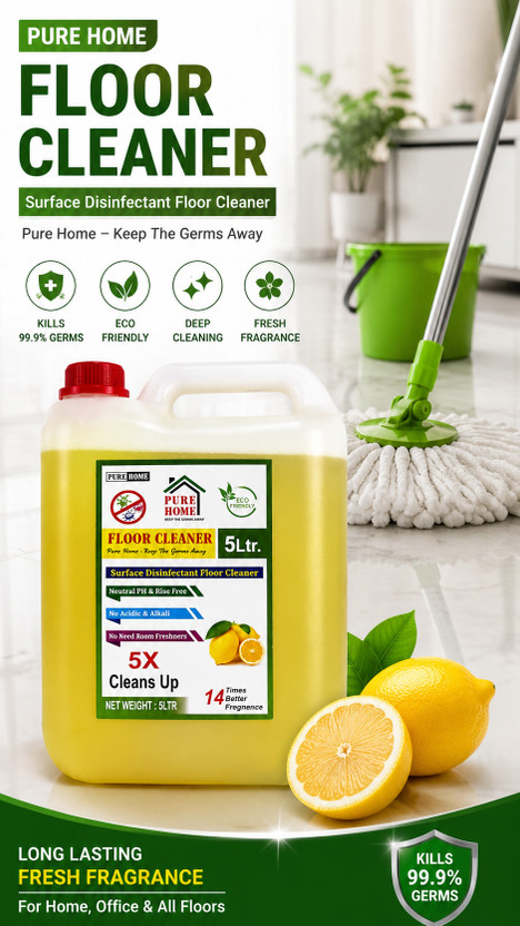 Purehome Pure Home Surface Disinfectant Floor Cleaner Lemon(5 L)