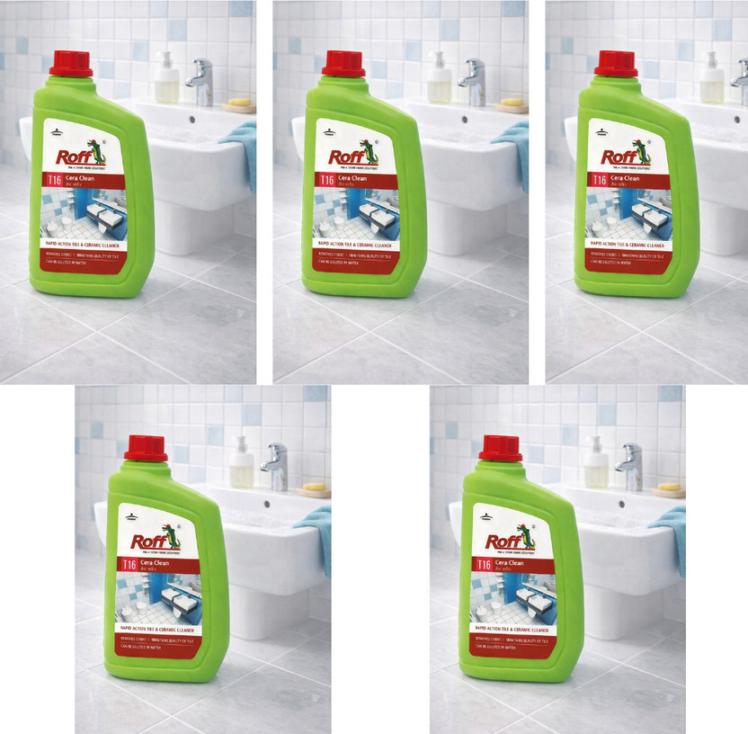 Pidilite Roff Cera Clean Tile,Ceramic Cleaner,removes stubborn stain Citrus(5 x 1 L)