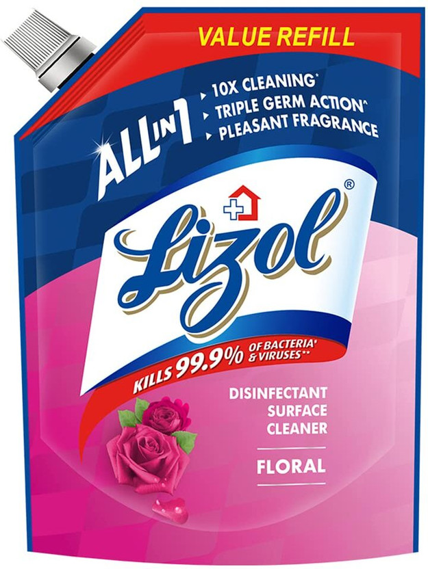 Lizol Disinfectant Floor Cleaner Refill Pack Floral(1800 ml)