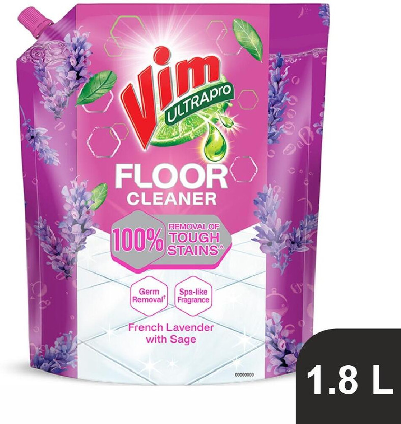 Vim FC Ultra Pro | Lavender | 1.8L Pouch Lavendar(1800 ml)