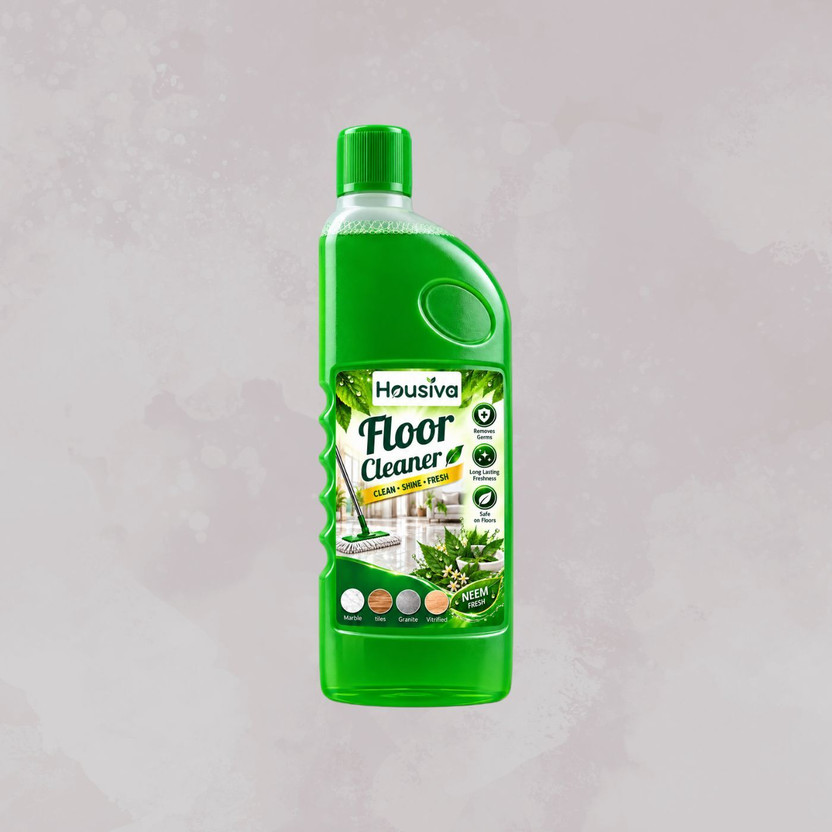 housiva Perfumed Floor Cleaner Liquid for Floors Tiles Washroom Cleaning Everyday Neem(500 ml)