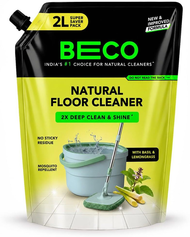 Beco Natural Floor Cleaner Lemon Grass & Basil Freshness(2000 ml)