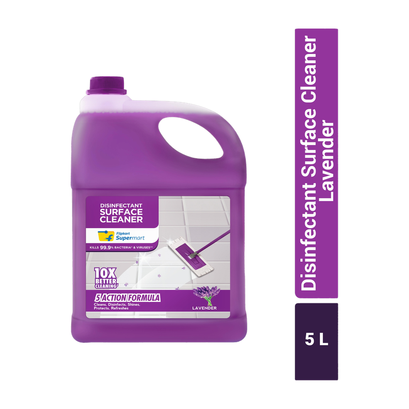 Flipkart Supermart Disinfectant Surface Cleaner Lavender(5 L)