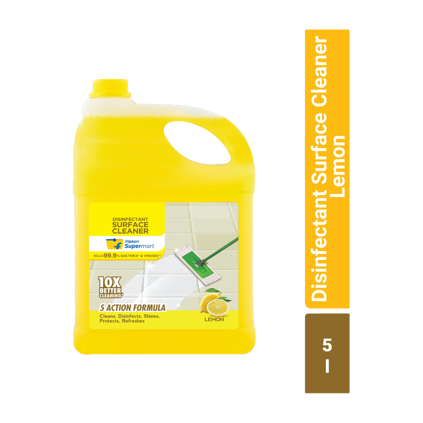 Flipkart Supermart Disinfectant Surface Cleaner Lemon(5 L)