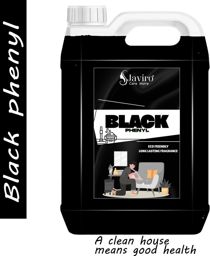 javiro Premium Black Disinfectant Phenyl Surface Cleaner for Hospitals, Homes, Offices Pine(5000 ml)
