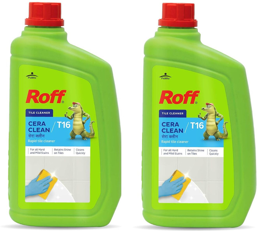 Pidilite Roff Cera Clean Tile, Ceramic Cleaner, removes stubborn stains,1000ml, Pack of 2 GOOD(2 x 1 L)