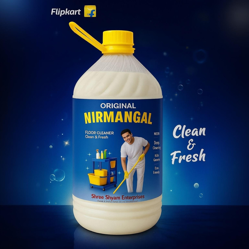 Nirmangal Home Original Floor and Bathroom Cleaner Phenyl Jasmine 5L(5000) ml natural Fragrance(5 L)