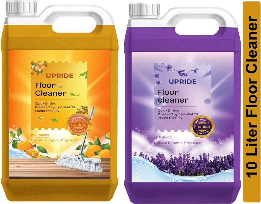 Upride Floor Cleaner, Disinfectant Surface Cleaner Lavender Orange(2 x 5000 ml)
