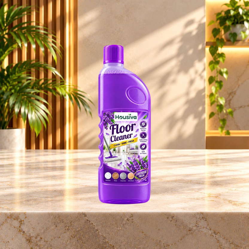 housiva Perfumed Floor & Surface Cleaner Liquid for Tiles Mopping Lavender Fresh lavender(500 ml)