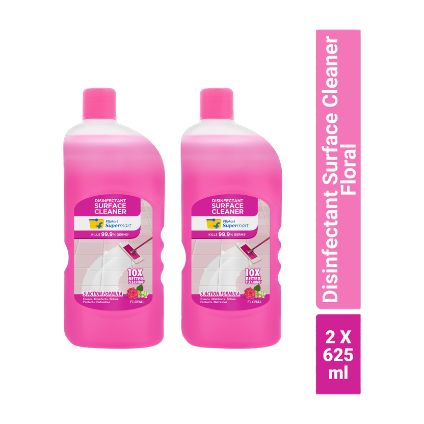 Flipkart Supermart Floor and Bathroom Cleaner Floral(2 x 0.62 L)