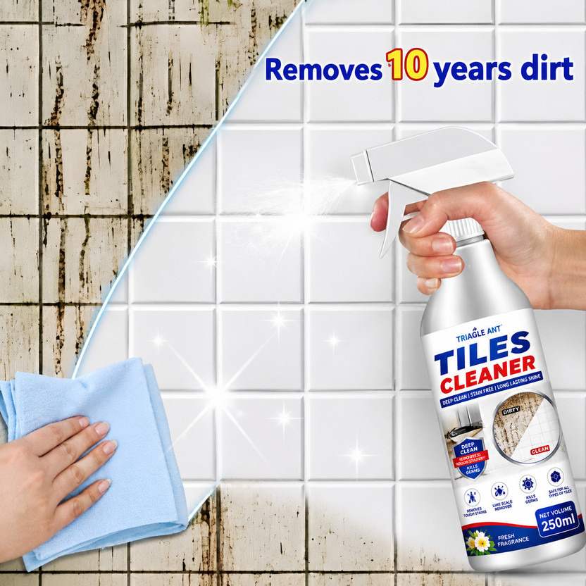 Triangle Ant Tile and Bathroom cleaner, suitable for all types of tiles and marble Lemon(250 ml)