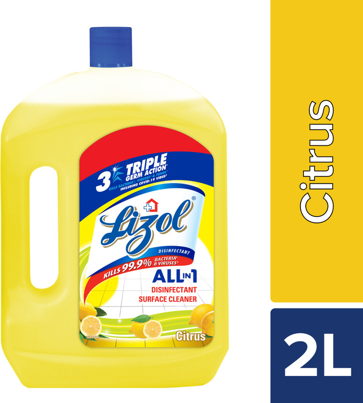 Lizol Disinfectant | Surface and Floor Cleaner | Citrus(2 L)