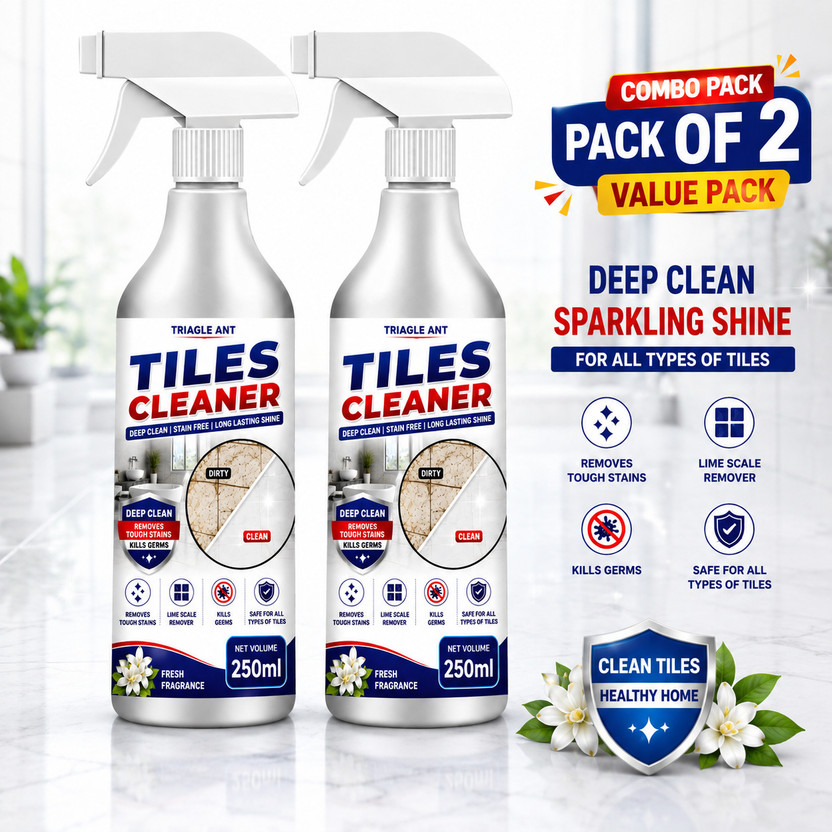 Triangle Ant Tile, Ceramic Cleaner, removes stubborn stains LEMON(2 x 250 ml)