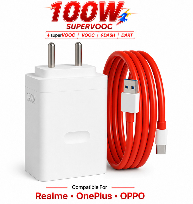 RVAT 100 W Quick Charge 9 A Wall Charger for Mobile(White)