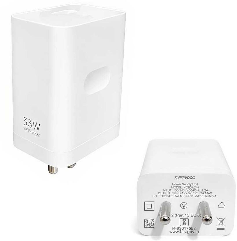 OPPO 33 W SuperVOOC 3 A Wall Charger for Mobile(White)