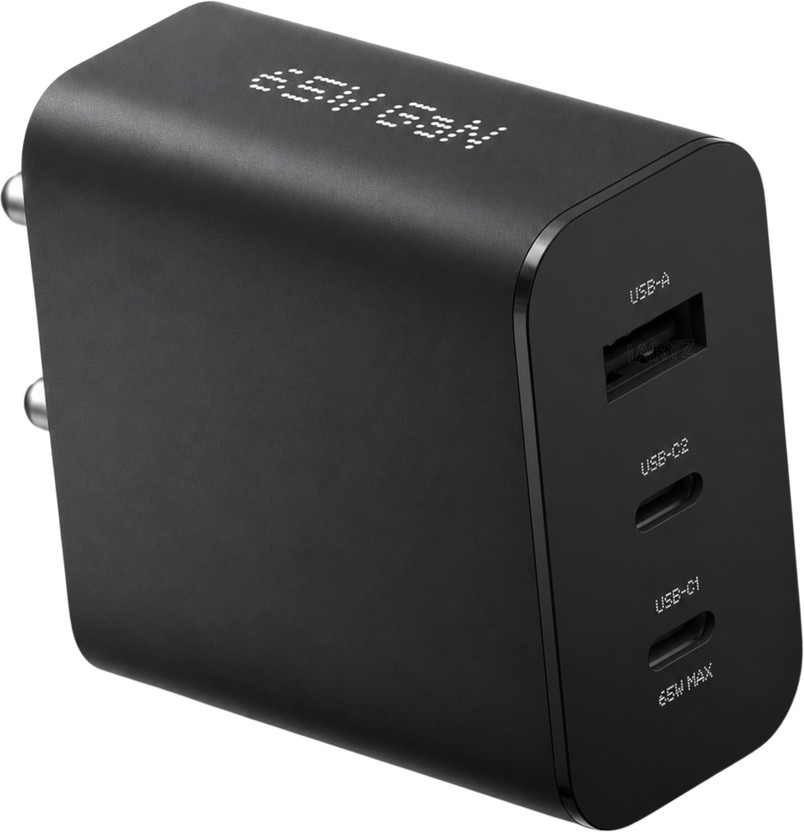 XYZAL ORIGINAL 65 W GaN 6.5 A Wall Charger for Mobile(Compatible with Nothing Phone 4a pro 4a lite 4a, Black)