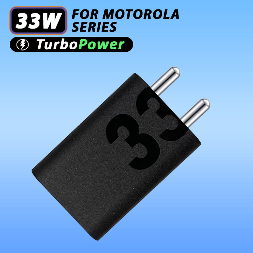 GaN Charger 33 W TurboPower 3.0 3 A Wall Charger for Mobile(For Motorola G30, G14, G10, G9, G9 Power, G9 Play, Moto G 5G, Black)