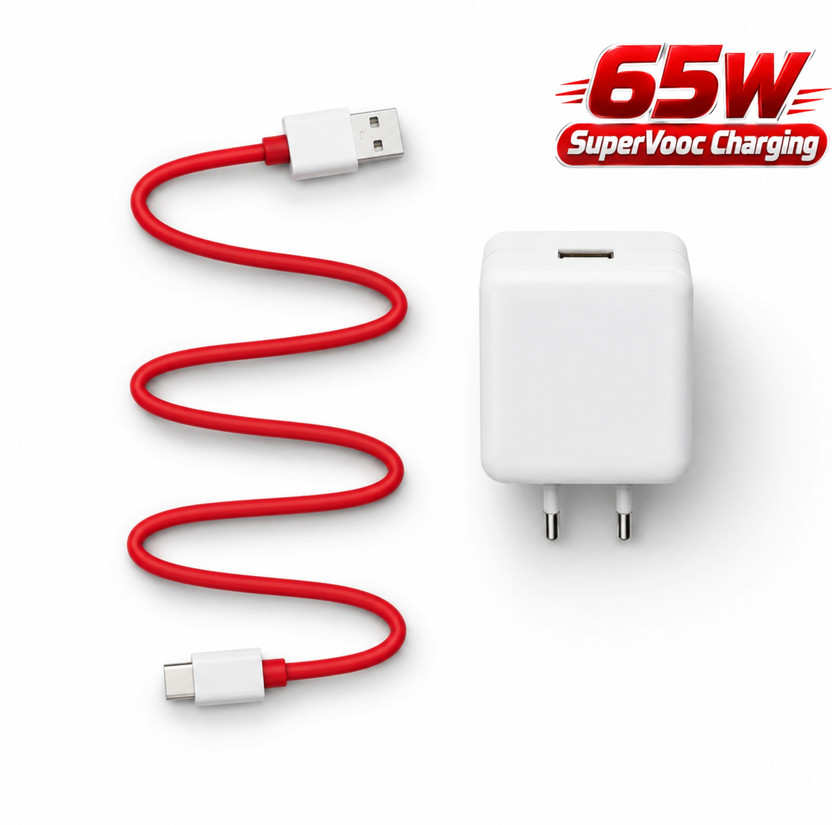 deshit deshit 65 W VOOC 6.5 A Wall Charger for Mobile with Detachable Cable(White) - Flipkart Deal