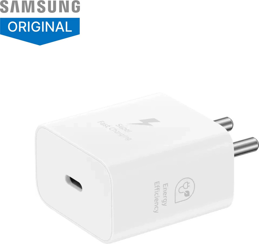 Samsung 25 W GaN 3 A Wall Charger for Mobile(Perl White)