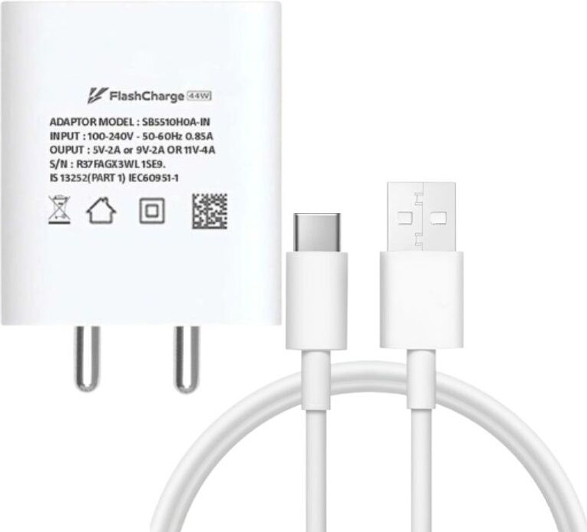 SHAVVOLT SHAVVOLT 44 W SuperVOOC 4 A Wall Charger for Mobile with Detachable Cable(Compatible for V29e / V29 / V27 / V25 Pro / V25, White) - Flipkart Deal