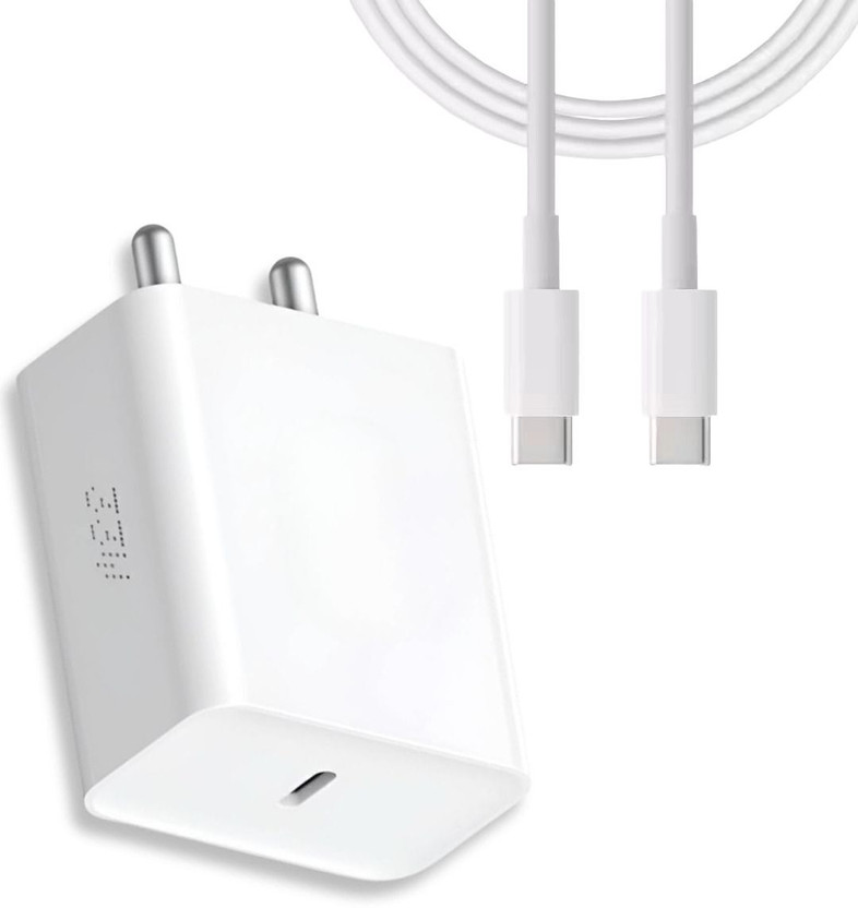 MAK 33 W PD 5 A Wall Charger for Mobile with Detachable Cable(White, Cable Included)