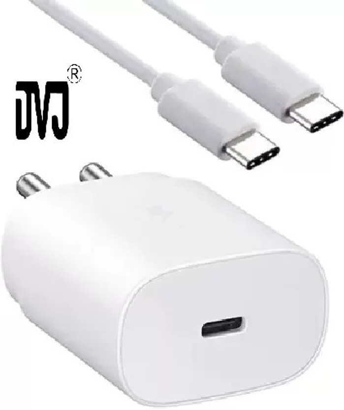 DVJ Wall Charger for Mobile with Detachable Cable(White, Cable Included)