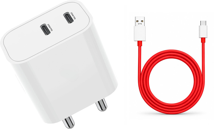 OnePlus OnePlus 33 W SuperVOOC 3 A Wall Charger for Mobile with Detachable Cable(White, Red) - Flipkart Deal
