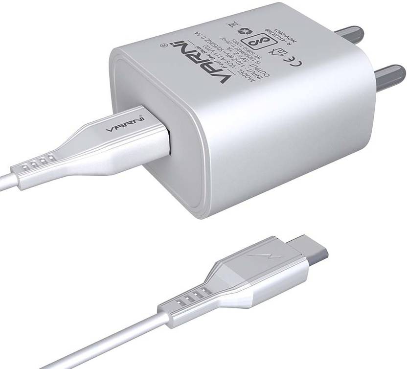 Varni 2.1 A Multiport Mobile Wall Travel Adapter Quick Charger with 1 Meter TypeC Charger with