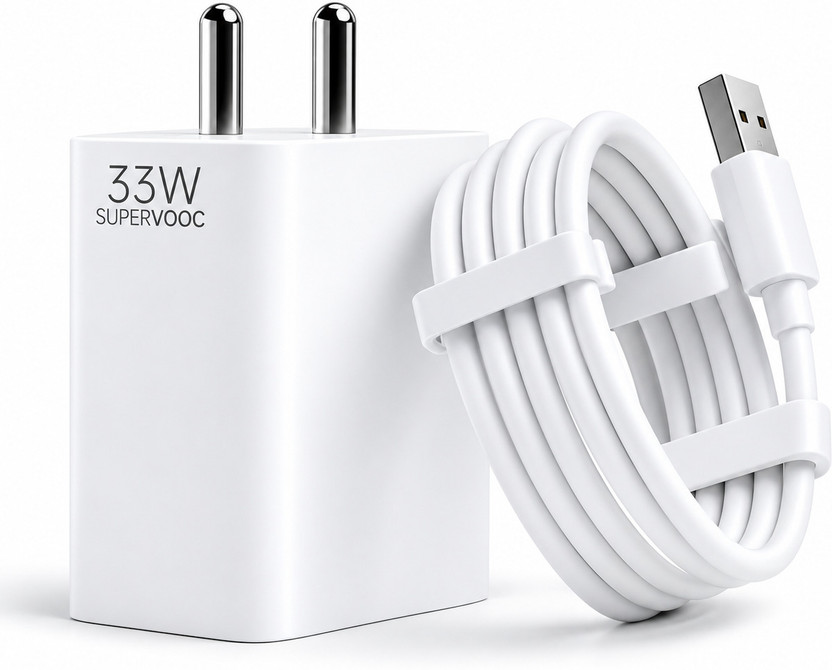 brandarf brandarf 33 W SuperVOOC 6 A Wall Charger for Mobile with Detachable Cable(White) - Flipkart Deal