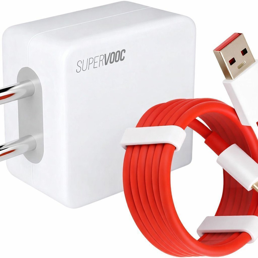MEGAPWR 65 W SuperVOOC 4 A Wall Charger for Mobile with Detachable Cable(White, Cable Included)