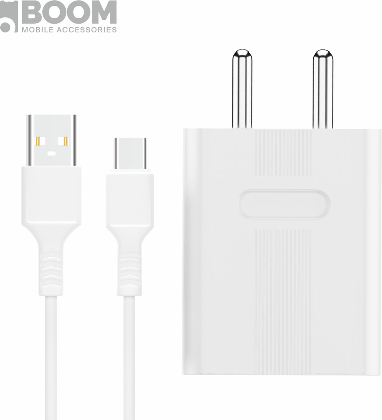 Boom Boom 18 W 4 A Wall Charger for Mobile with Detachable Cable(White, Cable Included) - Flipkart Deal