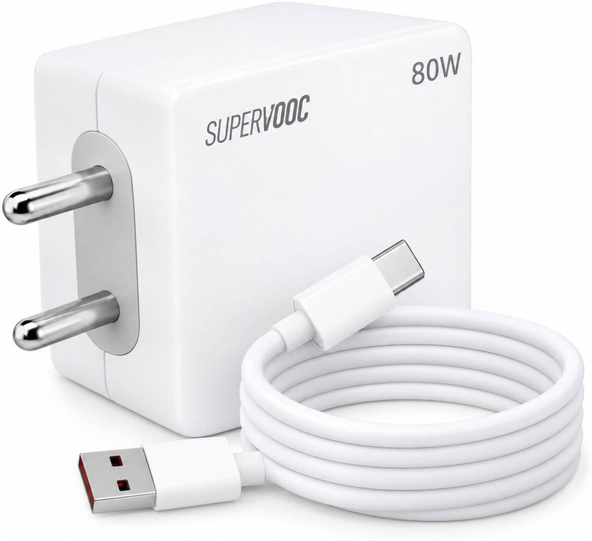 NEXX NEXX HAMZA 80 W SuperVOOC 7.3 A Wall Charger for Mobile with Detachable Cable(White) - Flipkart Deal