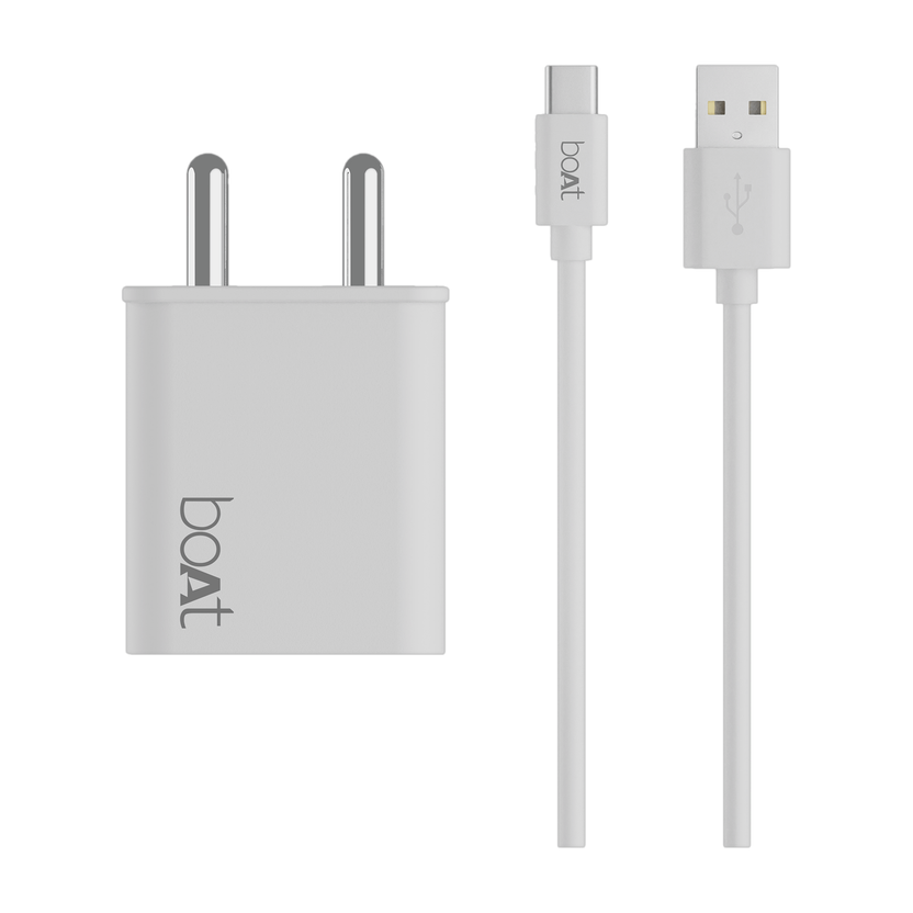 boAt 22.5 W Quick Charge 3 A Wall Charger for Mobile with Detachable Cable(White, Cable Included)