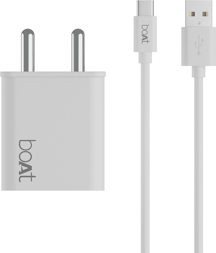 boAt 22.5 W Quick Charge 3 A Wall Charger for Mobile with Detachable Cable(White, Cable Included)