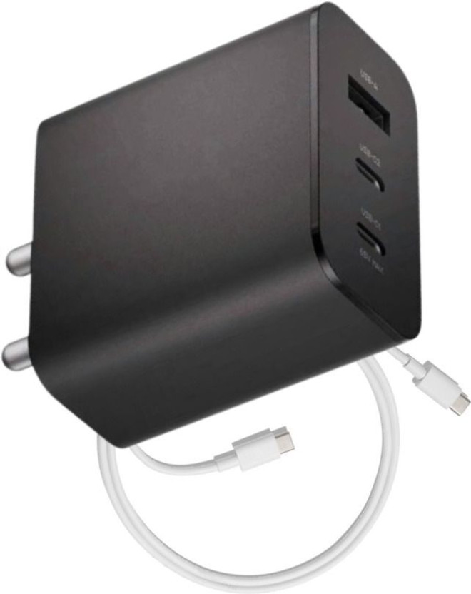 WAALZOX 65 W Power GaN 6.5 A Wall Charger for Mobile with Detachable Cable(Orange Compatible With nothing 2/ nothing1/ nothing 2a /nothing 2a Plus)