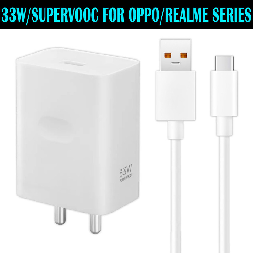 OnePlus Safa 33 W SuperVOOC 3.4 A Wall Charger for Mobile with Detachable Cable(White, 33W FAST CHARGER SUPERVOOC FOR OPPO, REALME, NARZO, ONEPLUS, Cable Included) - Flipkart Deal