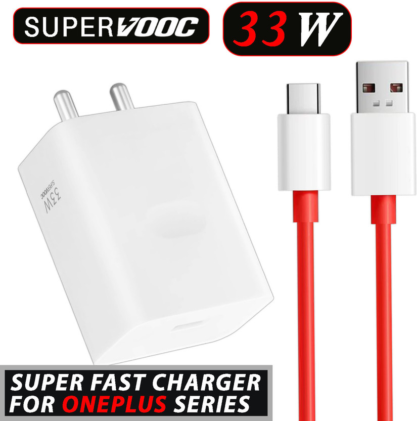 OnePlus Safa 33 W SuperVOOC 3.4 A Wall Charger for Mobile with Detachable Cable(For OnePlus Nord 3, Nord 2, Nord 1, Nord CE, Nord CE2, Nord CE2 Lite, White&Red, Cable Included) - Flipkart Deal