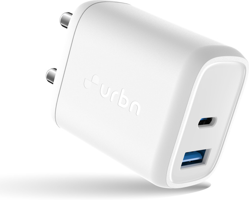 URBN 25 W GaN 3 A Wall Charger for Mobile(White)