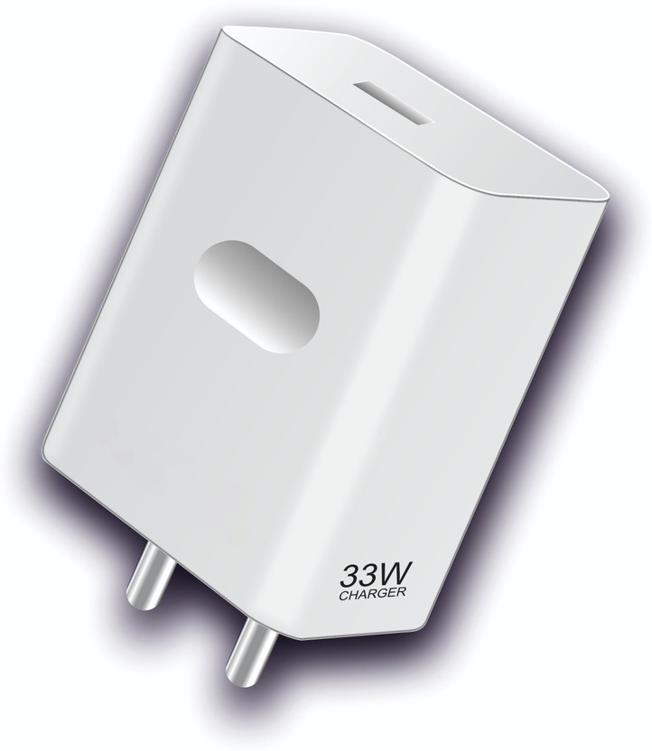 zingzone 33 W SuperVOOC 4 A Wall Charger for Mobile with Detachable Cable(White, Cable Included)