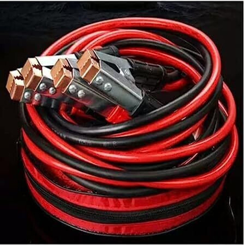 Gney Premium Car Heavy Duty Jump Start Leads Booster Cables [1500AMP] 6.5 ft Battery Jumper Cable(Pack of 1)