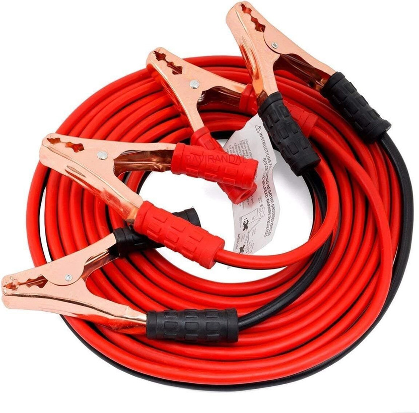 SYADEL Car Heavy Duty Auto 300AMP Jumper Cable Battery Booster Wire Clamp 7 ft Battery Jumper Cable