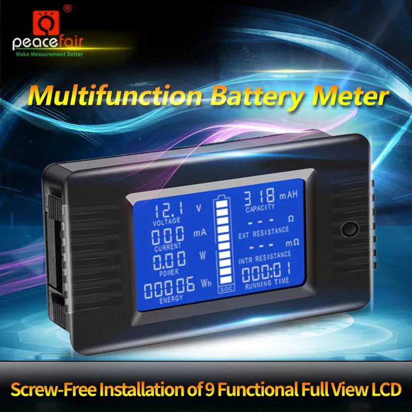 Votronic Batteriecomputer 100-S Inkl. 100A-Shunt – Batterie-Kapazitätsanzeige Für Wohnmobil, Schiff & Solar, Mit 2. Batterie-Überwachung, Einfach Zu Bedienen