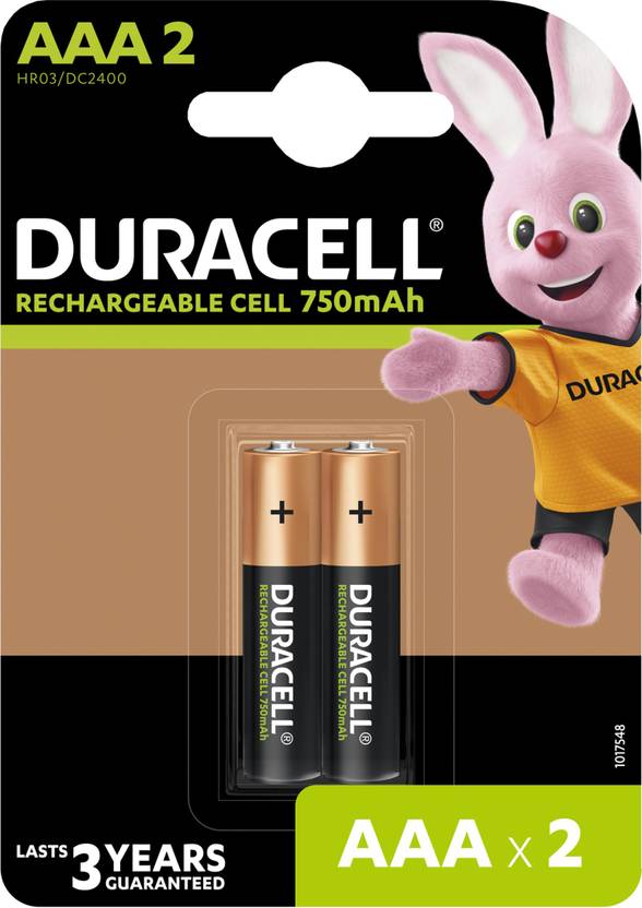 DURACELL Rechargeable AAA 750mAh Batteries Battery DURACELL