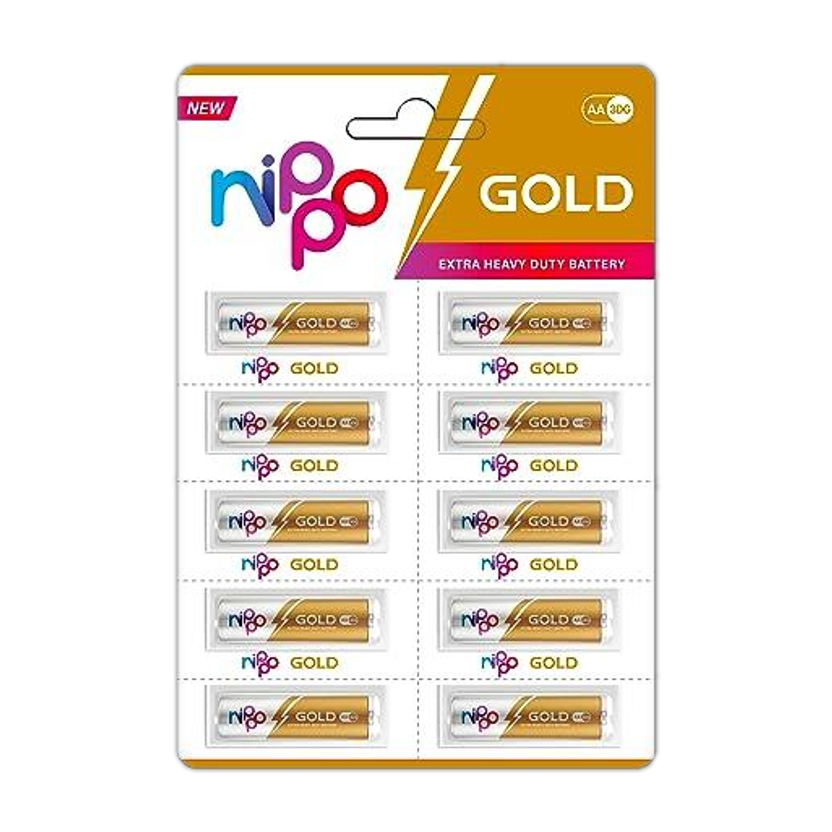Nippo 3 DG Zinc Carbon AA  Battery(Pack of 10)