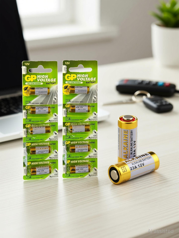 DawnRays 23A 12V Alkaline  High Voltage Cell  for Car Remote Control Alarm  Battery(Pack of 10)