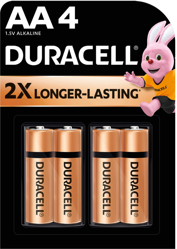 DURACELL Alkaline AA , Everyday Devices, Clock, Toy, Remote  Battery(Pack of 4)