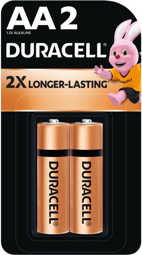 DURACELL Alkaline AA, Everyday Devices, Clock, Toy, Remote  Battery(Pack of 2)
